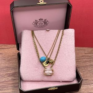 Juicy Couture layered necklace with box